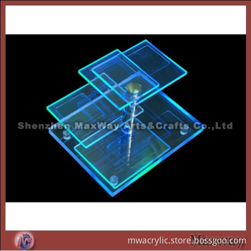 Clear Square Acrylic Laptop Display with Led Light